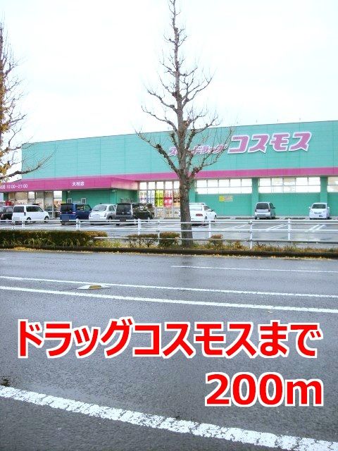 近くのドラッグストアまで200m（徒歩3分）