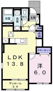 フォンターナ Aの間取り画像