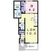 KⅠ ロングフルコートの間取り画像