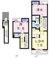 リーブ セレブリテⅢ Cの間取り画像