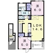 トパーズBの間取り画像