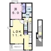 ヴァンベール シャテーニュA棟の間取り画像