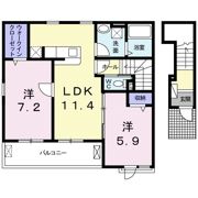 ハピネス高良台の間取り画像