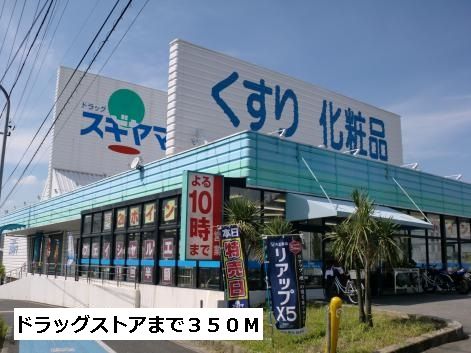 近くのドラッグスギヤマまで350m（徒歩5分）