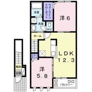 蘭 Ⅱの間取り画像