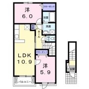 グランディールB （小瀬町）の間取り画像