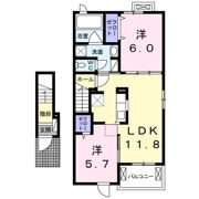 アリエールⅢの間取り画像