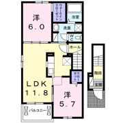 グランディール沖洲 Cの間取り画像