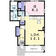 アクサ踏分の間取り画像
