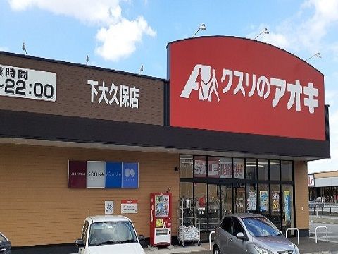近くのクスリのアオキ下大久保店まで800m（徒歩10分）