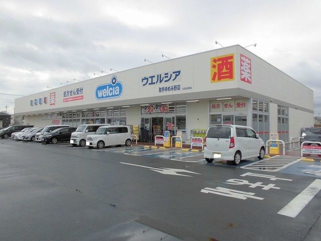近くのウエルシア取手ゆめみ野店まで750m（徒歩10分）