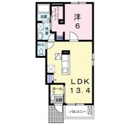 river sideはるか Aの間取り画像