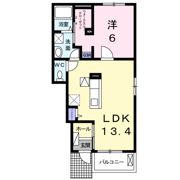 river sideはるか Bの間取り画像