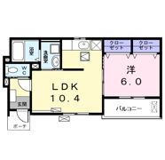 ガーデンスクエア佐藤 Dの間取り画像