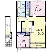 アルモニーBの間取り画像