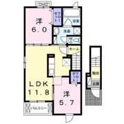 メゾン トライアングルの間取り画像