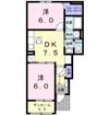 ボヌールⅡの間取り画像