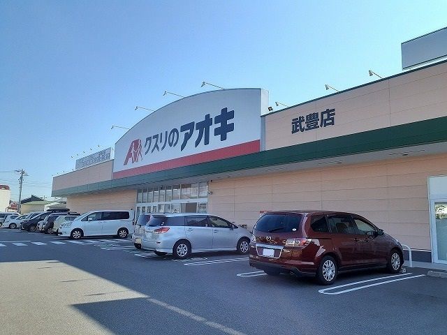 近くのクスリのアオキ武豊店まで120m（徒歩2分）