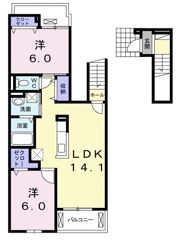 アポロン Aの間取り画像