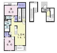 ミルキー ウェイ稲月の間取り画像