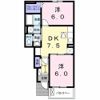 フルール 蘭Ⅱ Bの間取り画像