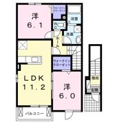 ラベンダ－の間取り画像