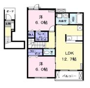 K．F．K．アルバ fiveの間取り画像