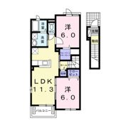 シュクルBの間取り画像