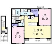 ヴィラージオ スズの間取り画像