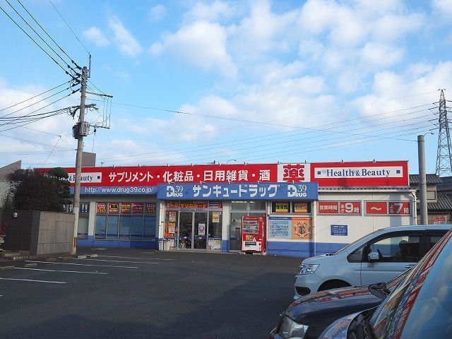 近くのドラッグストアまで750m（徒歩10分）