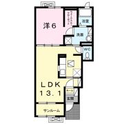 エルミタージュ 竹Ⅰの間取り画像