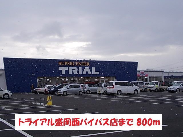近くのトライアル盛岡西バイパス店まで800m（徒歩10分）