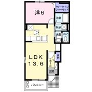 アンジュ ウエストの間取り画像