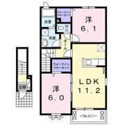 メゾン エンジュ Ⅱの間取り画像