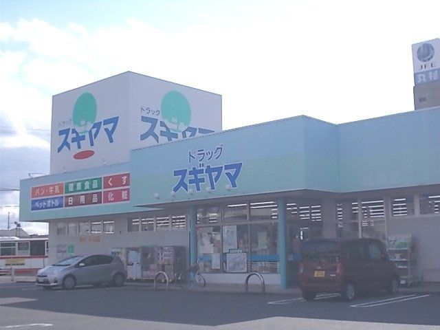 近くのドラッグスギヤマ城東店まで1,100m（徒歩14分）