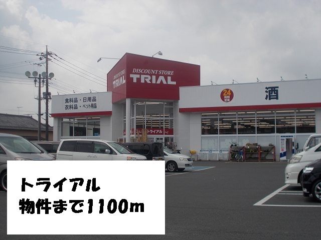近くのトライアルまで1,100m（徒歩14分）