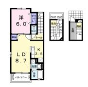 ラフィネⅢの間取り画像