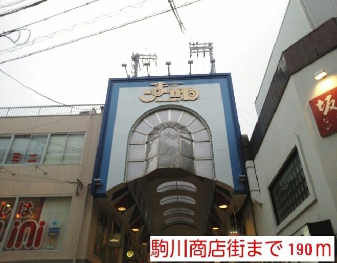 近くの駒川商店街様まで190m（徒歩3分）