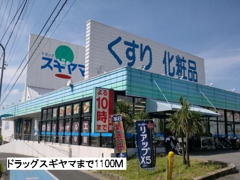 近くのドラッグスギヤマまで1,100m（徒歩14分）