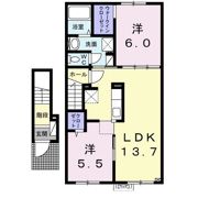 モデルノ ポテーレⅡの間取り画像