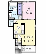 クリスタル・イリーデの間取り画像