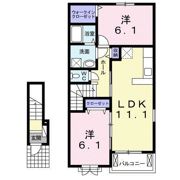 ビレッジヒル Ⅵの間取り画像