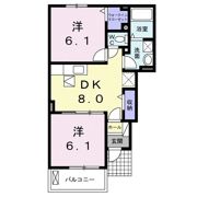 ハピネス立石 Aの間取り画像