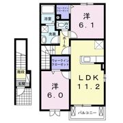 ハピネス立石 Aの間取り画像
