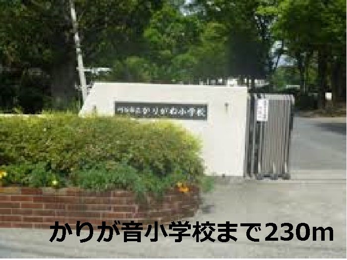 近くのかりが音小学校まで230m（徒歩3分）