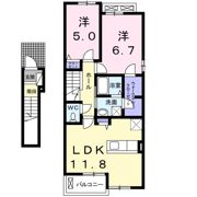 K’s HarmonyⅡの間取り画像