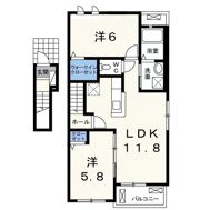 サンリットⅢの間取り画像