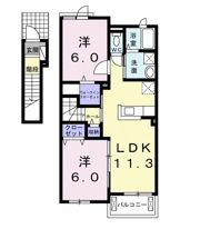 コリーナ木田余Ⅱの間取り画像