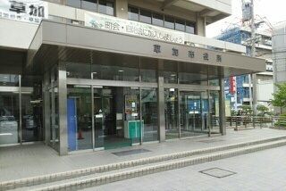 近くの草加市役所まで1,000m（徒歩13分）