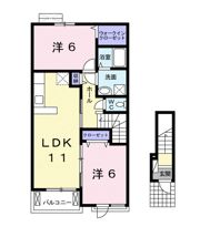フォレスタ橋本 Ⅰの間取り画像